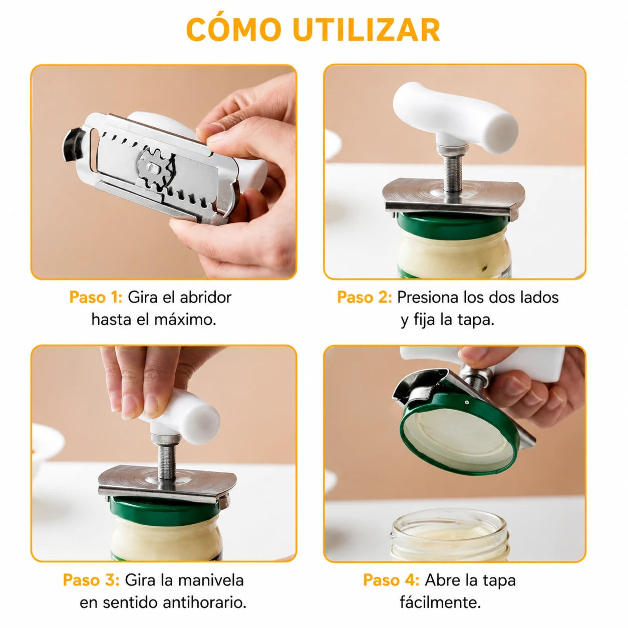 abridor de frascos Effortless Arthritis te permite abrir incluso los frascos más apretados sin esfuerzo
