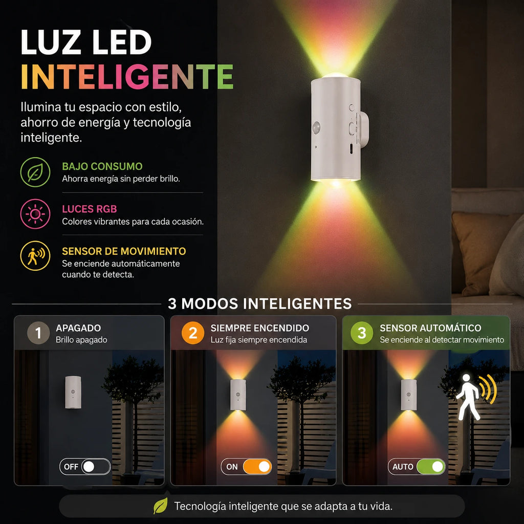 GLOW BEAM - Lámpara LED Inteligente RGB