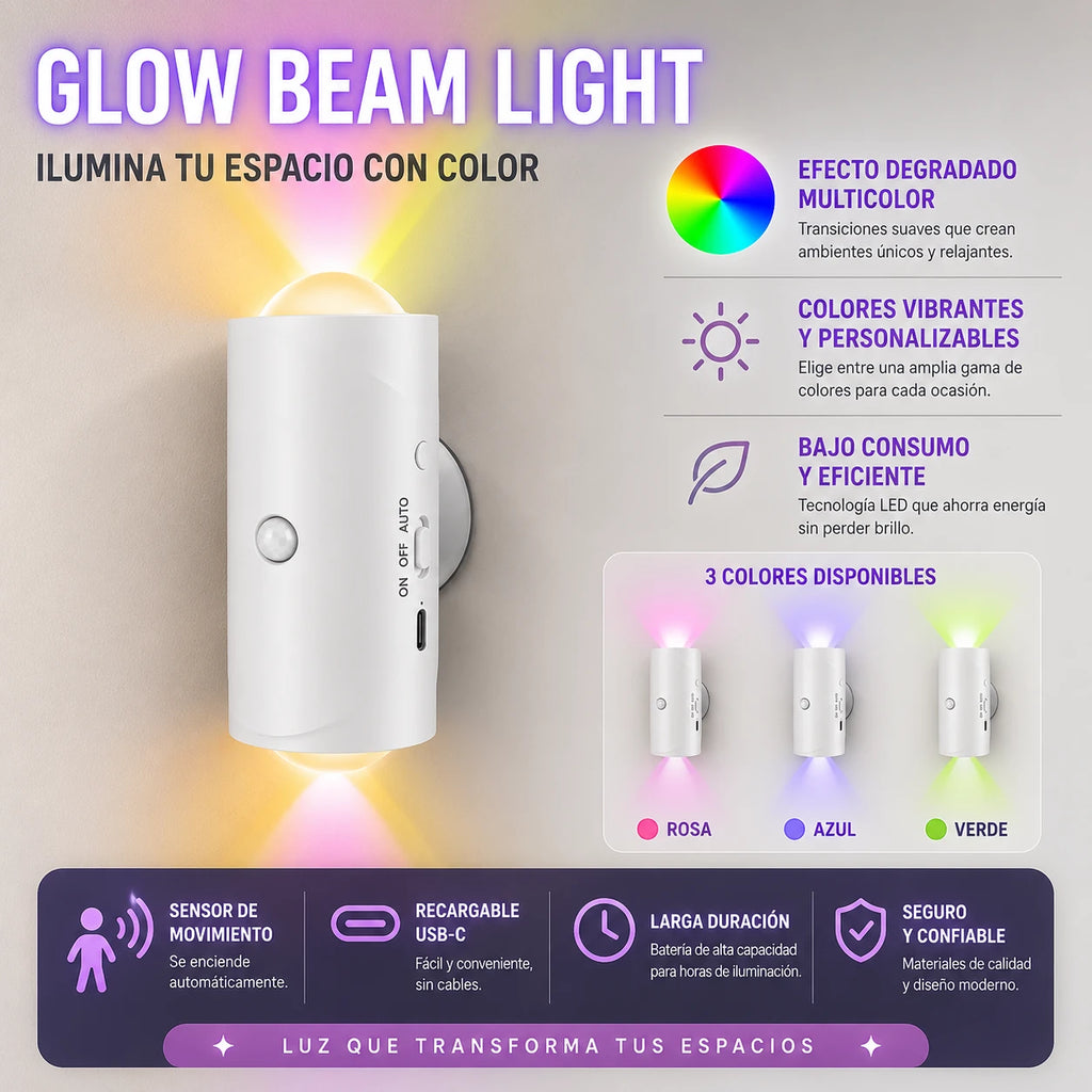 GLOW BEAM - Lámpara LED Inteligente RGB