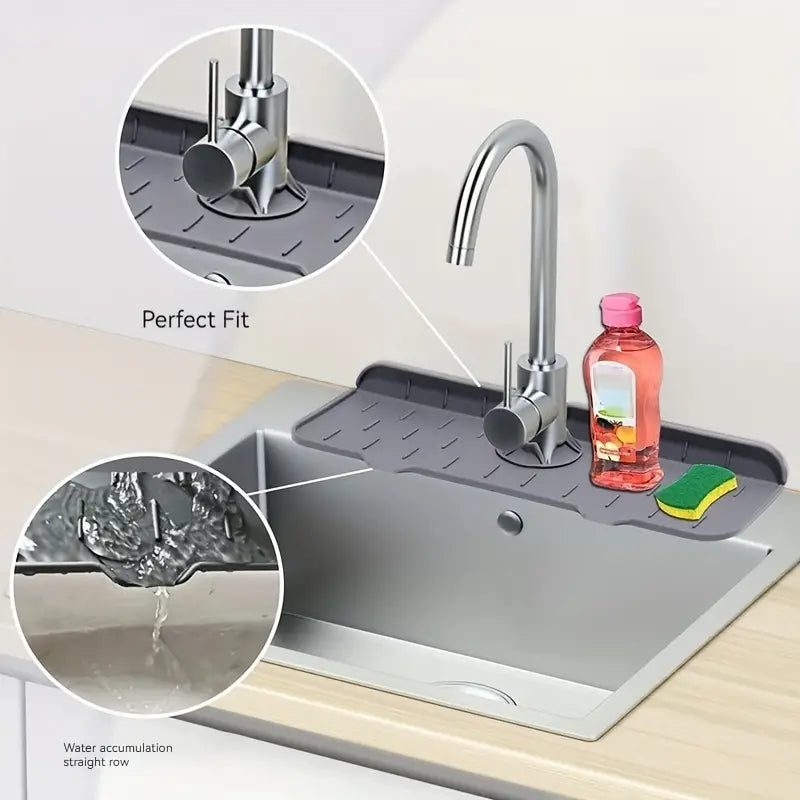 Alfombrilla de Silicona para Canilla + Cepillo CleanFlow™ de Regalo 🎁