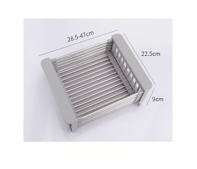 Cesta de desagüe para fregadero de cocina extensible