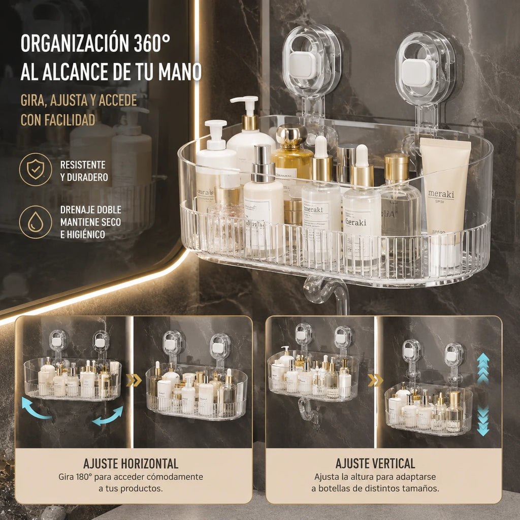 Organizador de baño impermeable