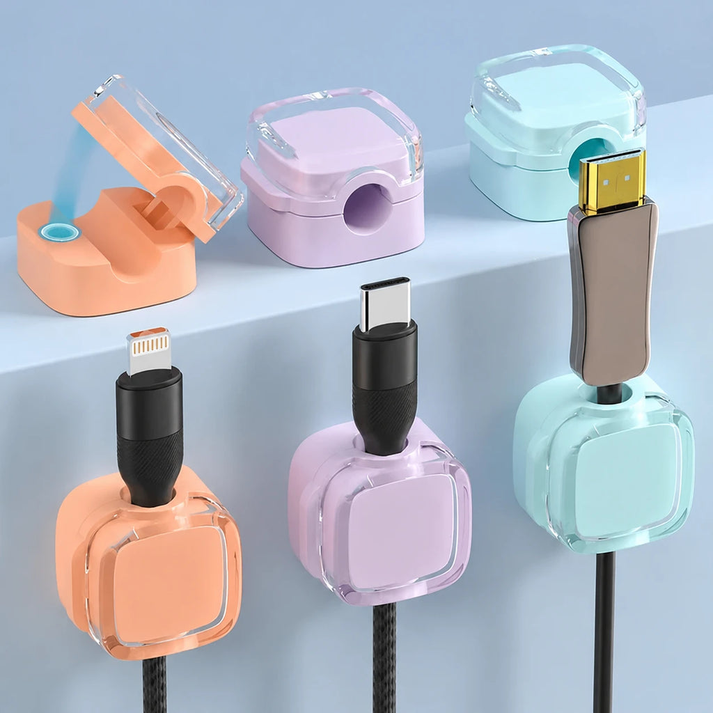 CableDock - Organizador magnético para cables (pack de 8 unidades)