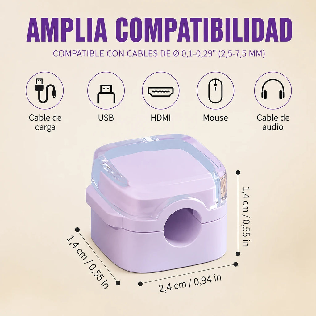 CableDock - Organizador magnético para cables (pack de 8 unidades)