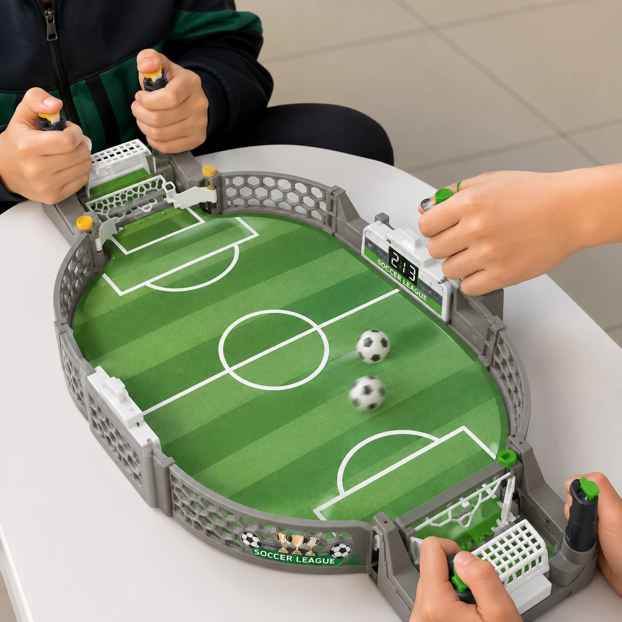 Mini Fútbol Pinball de Mesa - Acción rápida y diversión competitiva para toda la familia.