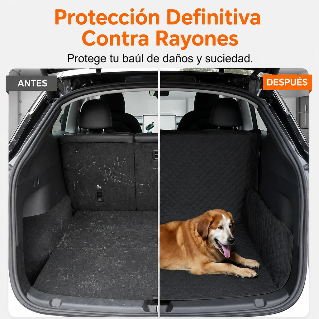 Alfombrilla ProShield™ - impermeable para maletero de coche, ideal para mascotas. Antideslizante y fácil de limpiar.
