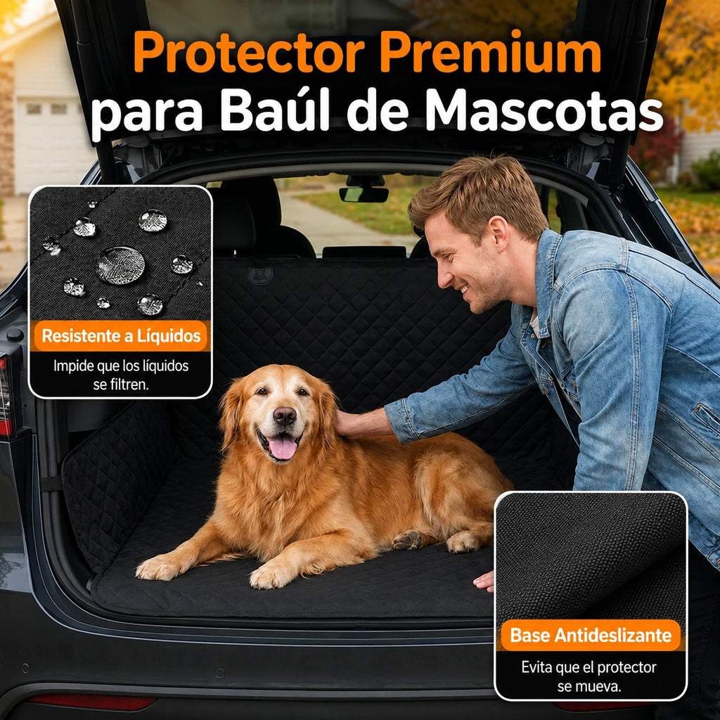 Alfombrilla ProShield™ - impermeable para maletero de coche, ideal para mascotas. Antideslizante y fácil de limpiar.