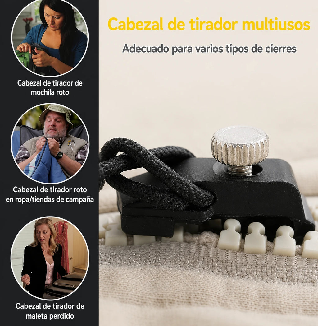 kit x12 Reparador de Cierres Universal - No tires tu ropa favorita, arreglala hoy