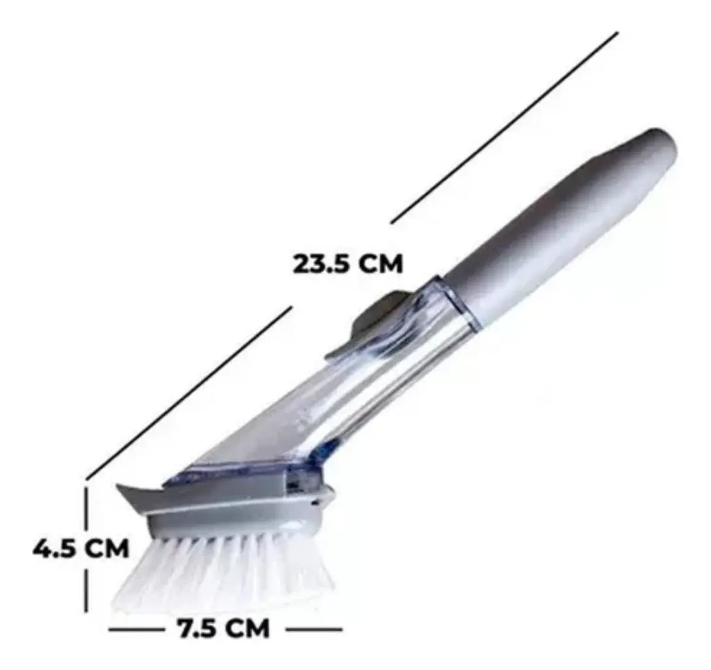 CleanFlow™ - Cepillo Dispensador de Jabón