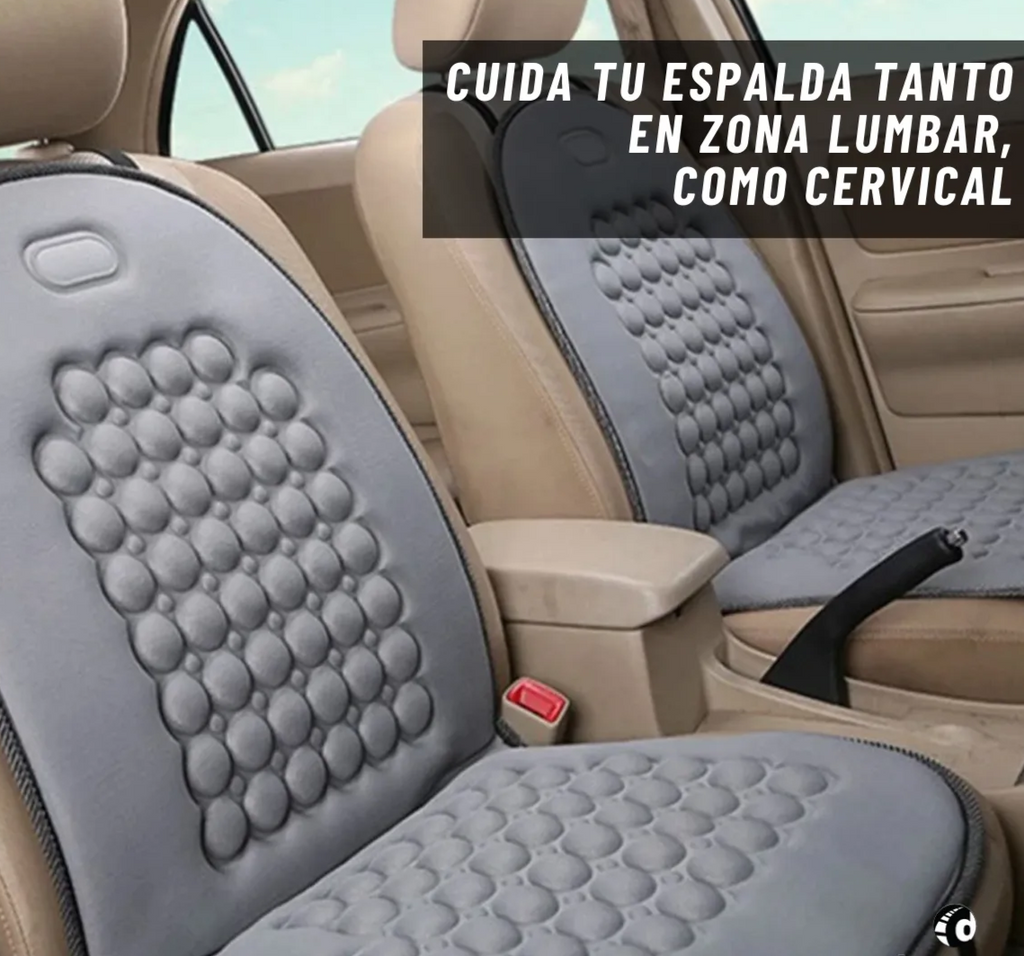 Cubre Asiento y Respaldo con Masaje Magnético para Auto