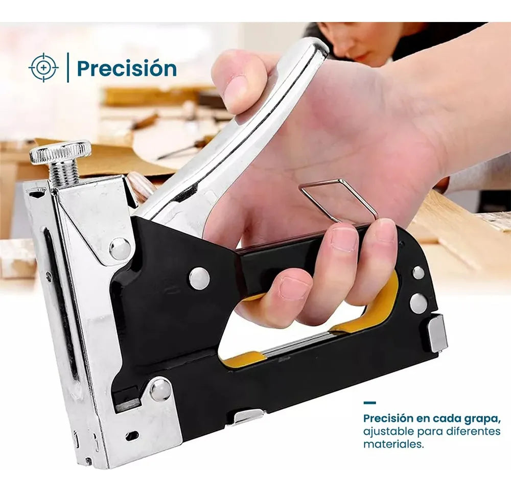 Engrapadora Manual Metálica 3 en 1 – Regulable