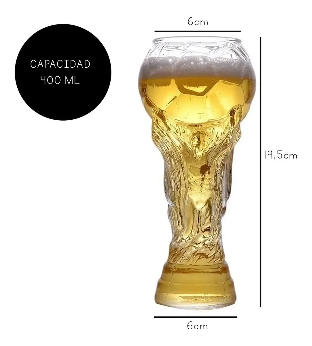 Vaso de vidrio COPA DEL MUNDO 🏆🇦🇷