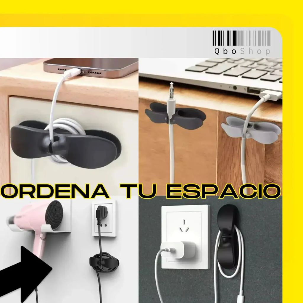 Organizá tu Escritorio y TV en Segundos - Chau Caos de Cables sin Agujerear