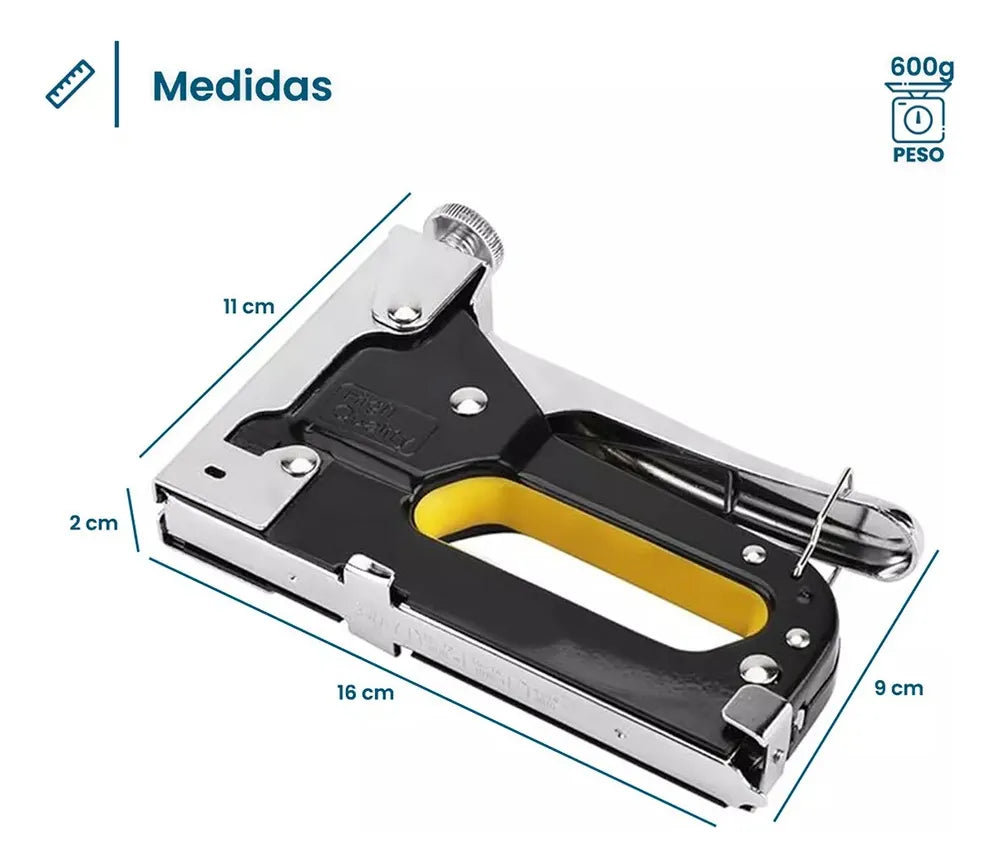Engrapadora Manual Metálica 3 en 1 – Regulable