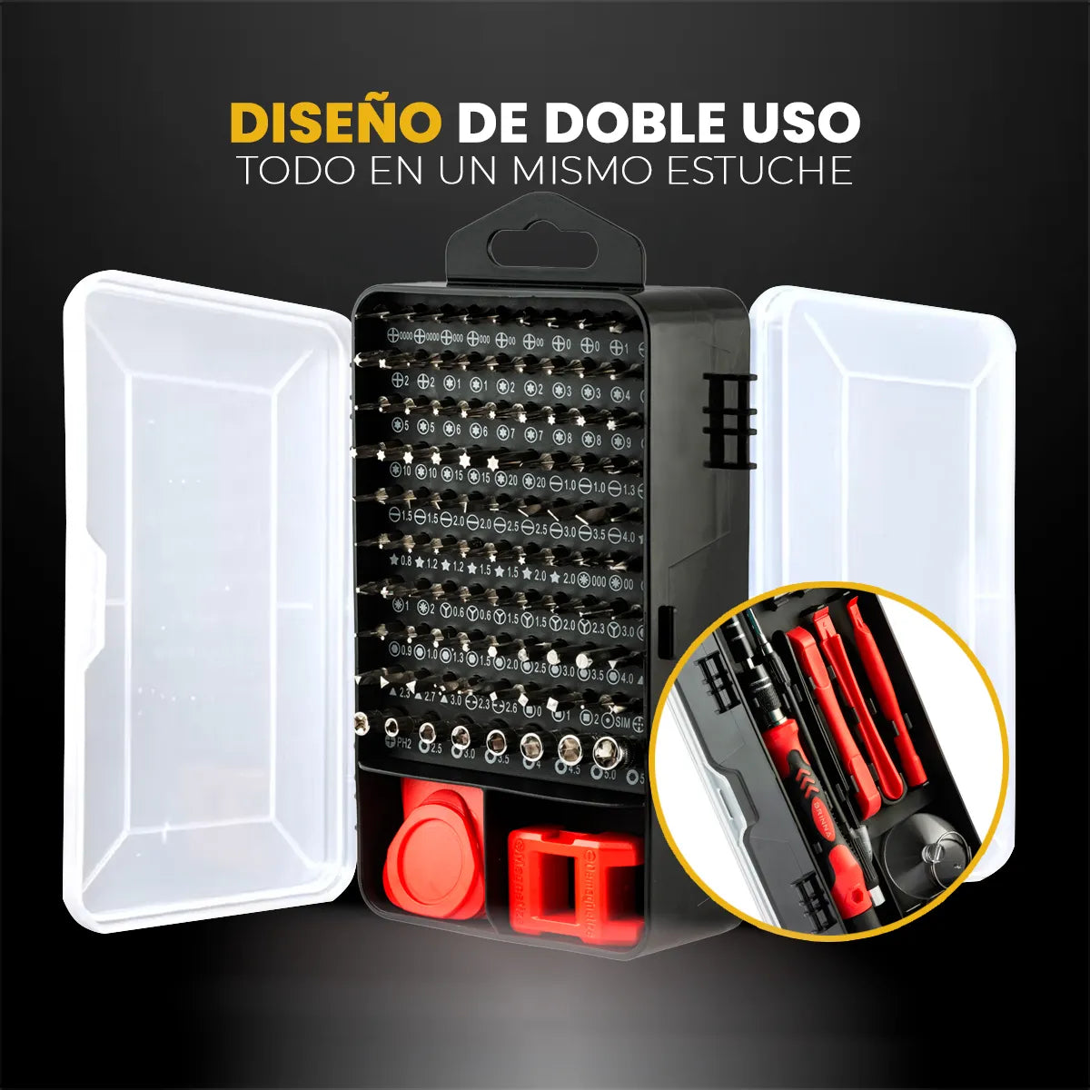 🛠️ Kit Destornillador de Precisión 117 en 1