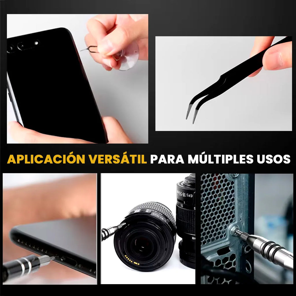 🛠️ Kit Destornillador de Precisión 117 en 1
