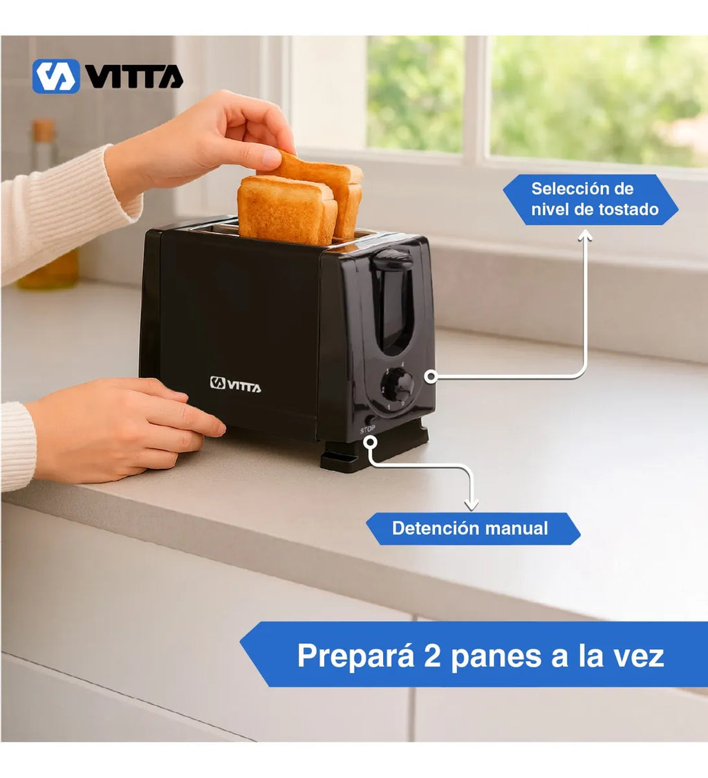 🍞 Tostadora 2 Panes – 6 Niveles