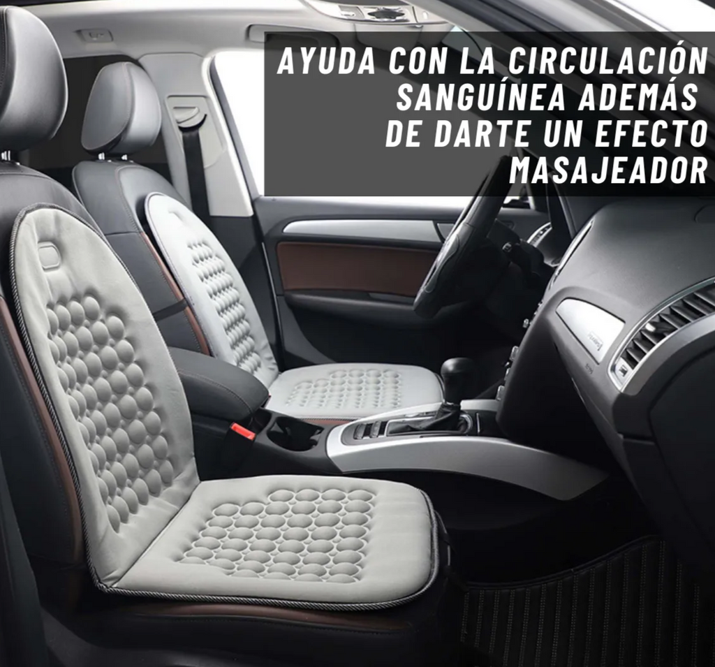 Cubre Asiento y Respaldo con Masaje Magnético para Auto