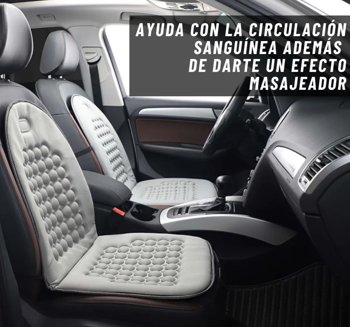 Cubre Asiento y Respaldo con Masaje Magnético para Auto