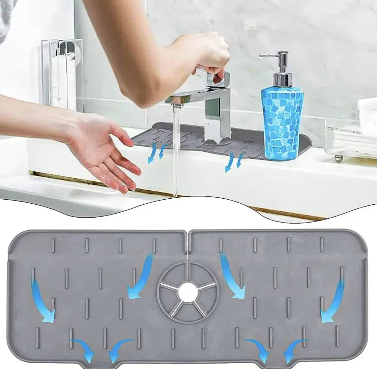 Alfombrilla de Silicona para Canilla + Cepillo CleanFlow™ de Regalo 🎁
