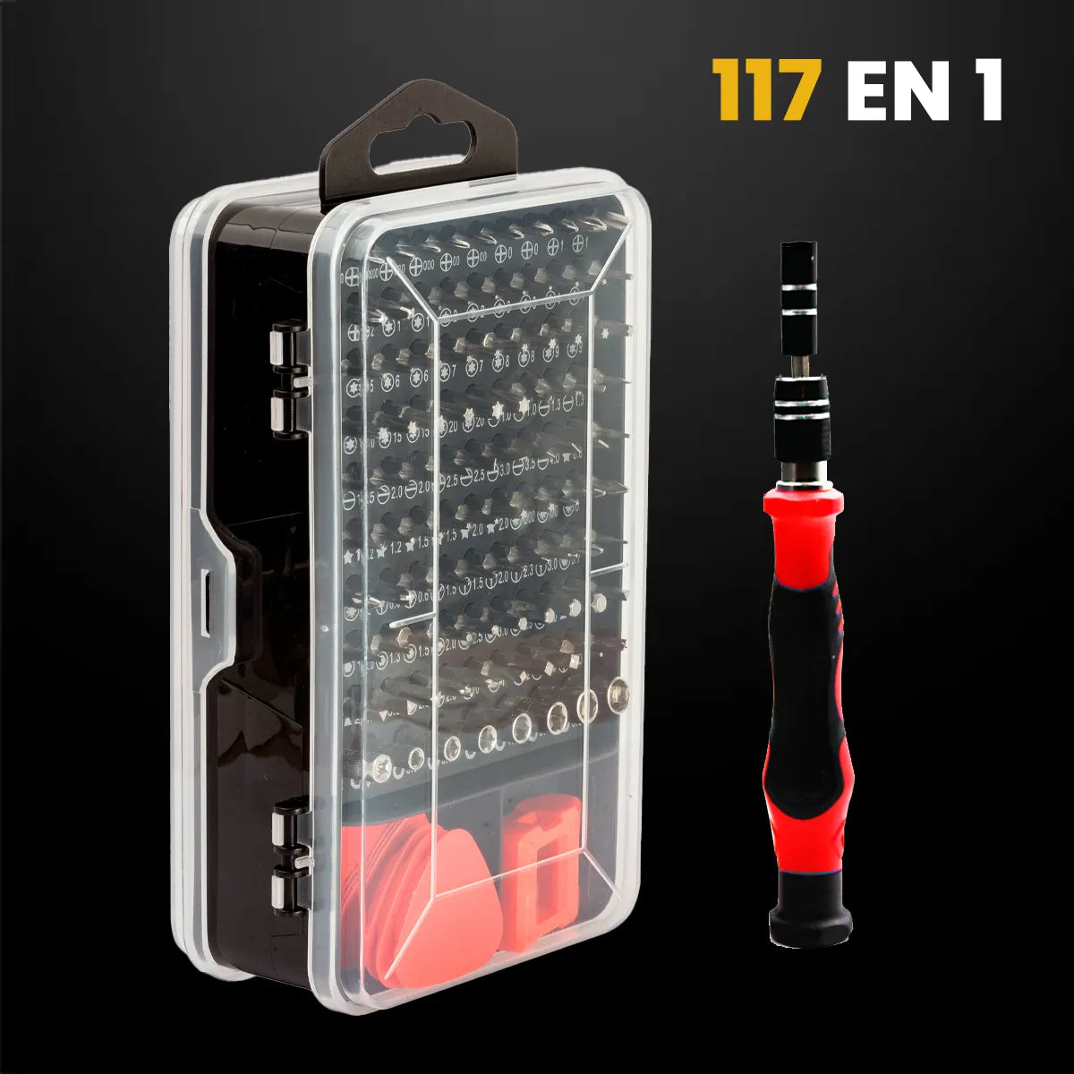🛠️ Kit Destornillador de Precisión 117 en 1