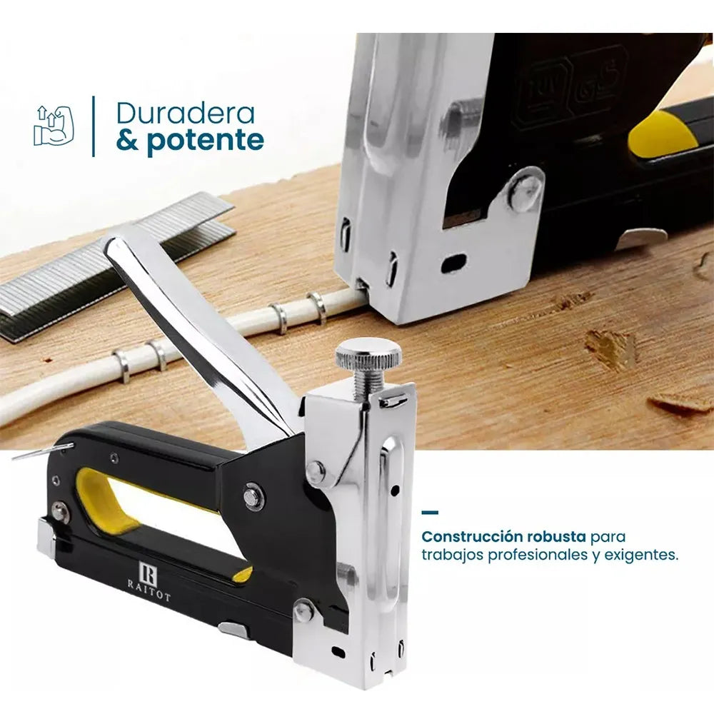 Engrapadora Manual Metálica 3 en 1 – Regulable