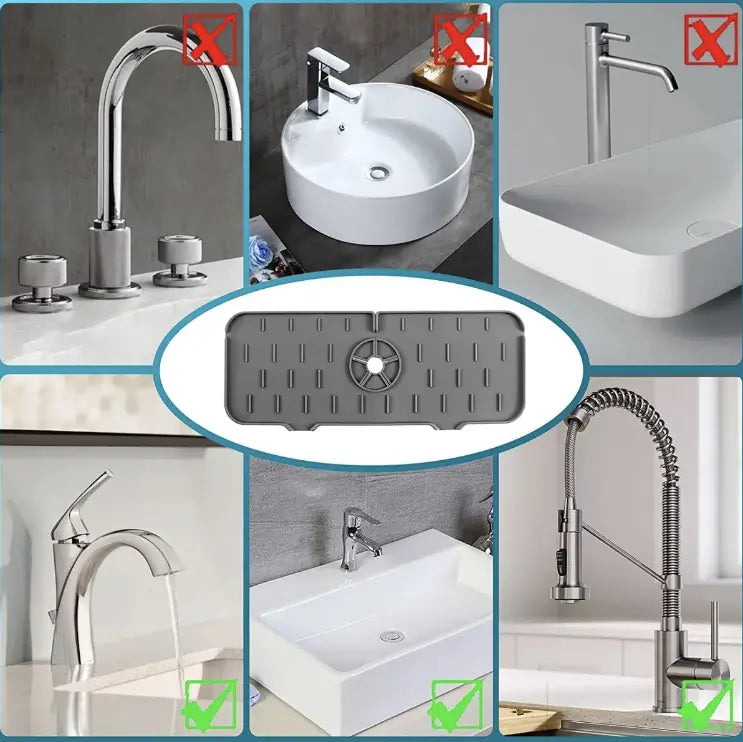 Alfombrilla de Silicona para Canilla + Cepillo CleanFlow™ de Regalo 🎁