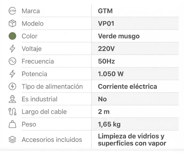 Limpieza sin quimicos: SteamClean Compact (45%OFF )