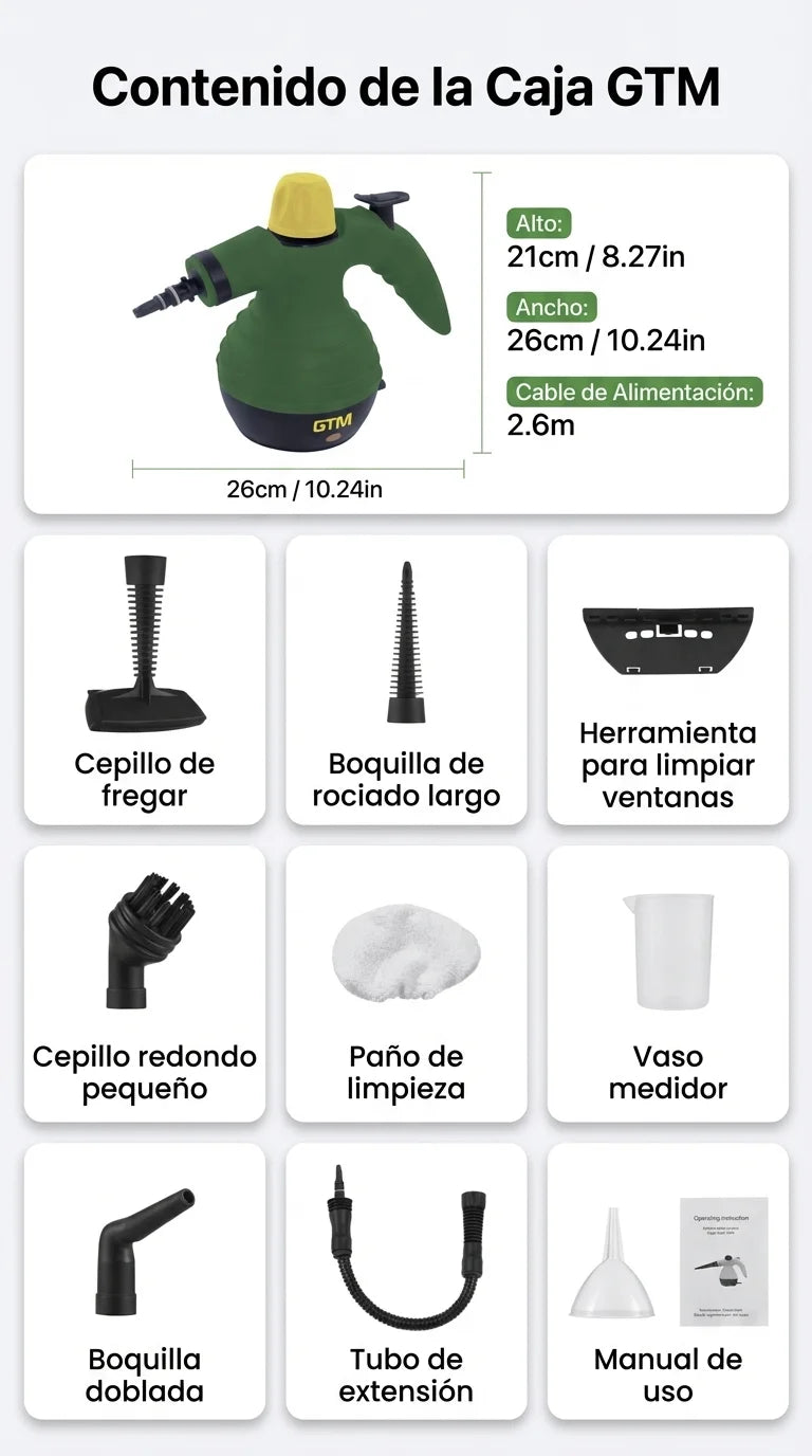 Limpieza sin quimicos: SteamClean Compact (45%OFF )