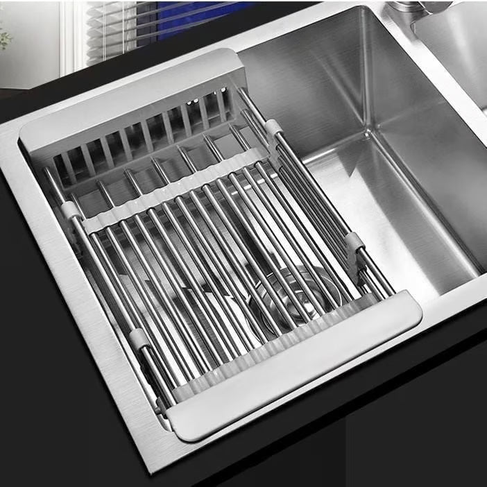 Cesta de desagüe para fregadero de cocina extensible