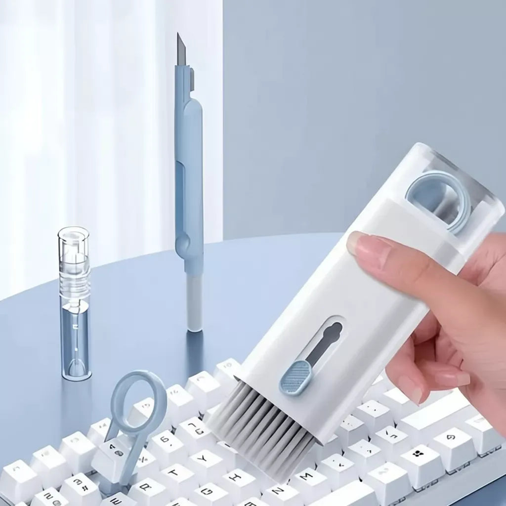 Kit premium de limpieza 7 en 1. Tus dispositivos, siempre impecables.